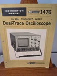 B&k Precision 10 Mhz Duel-trace Oscilloscope 1476 Instruction Manual Dynascan. Fixed Price $19.99.