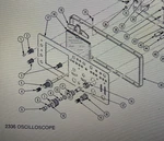 Tektronix 2336 Oscilloscope Front Panel Knobs, Controls, And Parts. Fixed Price $6.99.