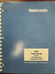 Tektronix 7b87 Time Base W/ Pre-trigger Acquire Clock Inst. Manual Rev. Sep 1983. Fixed Price $20.00.