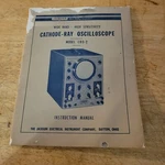 Vintage Jackson Model Cro-2 Cathode Ray Oscilloscope - Instruction Manual. Fixed Price $39.99.