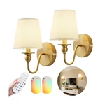 Battery Operated Wall Sconces Set Of Two,wireless With 10000mah .... Fixed Price $65.54.