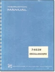 Tektronix 7403n Oscilloscope Manual: Comb Bound With 11"x17" Foldouts!. Fixed Price $33.00.