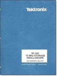 Tektronix Sc-503 Instruction Manual: W/ 11"x17" Foldouts & Protective Covers. Fixed Price $35.00.