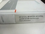 Hp 54710a, 54710d, 54720a, 54720d Oscilloscopes User's Reference 54720-97000. Fixed Price $24.99.