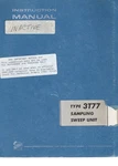 Tektronix Type 3t77 Sampling Sweep Unit Instruction Manual 070-333. Fixed Price $25.00.