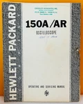 Hp 1958 Model 150a/ar High Frequency Oscilloscope Serial 1690 And Above Manual.. Fixed Price $39.99.