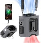 Socool 14500mah Portable Waist Fan Clip On Belt 360 Rotation 14500mah, Gray. Fixed Price $53.78.