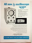 Vintage Hp Oscilloscope Ad 1950s/60s Hewlett-packard 120a 120ar Electronics. Fixed Price $17.10.
