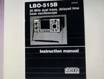 Leader Lbo-515b User Manual Digital. Fixed Price $5.99.