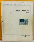 Hp 01707-90916 1974 Model 1707b Oscilloscope Operating & Service Manual.. Fixed Price $39.99.
