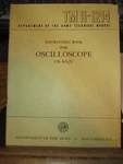 Os-8a/u Oscilloscope Technical Manual Tm 11-1214, C. 1953. Fixed Price $11.99.