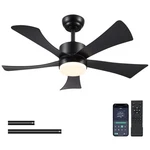 42 Inch Ceiling Fans With Lights, Modern Black Fan Remote Contro.... Fixed Price $67.81.