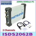 Instrustar Isds2062b 12bit Adc 20mhz 60msa/s Pc Based Usb Digital Oscilloscope. Fixed Price $145.64.