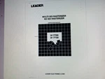 Leader Lv 7720 User Manual Digital. Fixed Price $5.99.