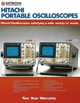 Brochure - Hitachi V-202 V-352 Portable Oscilloscopes (st221). Fixed Price $10.75.