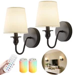 Battery Operated Wall Sconce Set Of 2,rechargeable With 10000mah .... Fixed Price $74.13.