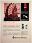 Vintage 1960s Allen-bradley Resistors Radio Engineering Labs Troposcatter Ad. Fixed Price $17.10.