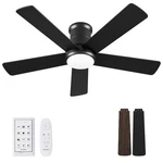 42 Inch Ceiling Fans With Lights And Remote - Black Fan Light Lo.... Fixed Price $100.41.