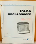 Hp 01742-90901 1978 Model 1742a Oscilloscope Operating & Service Manual.. Fixed Price $39.99.