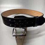 Gould And Goodrich Gloss Black Leather Duty Belt Size 38 W/ 4 Row Stitching New. Fixed Price $30.00.
