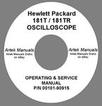 Hewlett Packard Hp 181t 181tr Oscilloscope Operating & Service Manual. Fixed Price $11.75.
