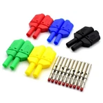 5colors Safety Fully Insulated Test 4mm Banana Plugs Male Stackable Connector. Fixed Price $17.45.