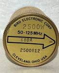 Bird Element - 2500w 50-125 Mhz 30 Ua 1-5/8" Line Section Model 2500b12. Fixed Price $85.00.