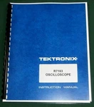 Tektronix R7103 Instruction Manual: W/11"x17" Foldouts & Plastic Covers. Fixed Price $60.00.