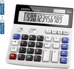 Desk Calculator 12 Digit Extra Large 4.3-inch Lcd Display, Two Way White. Fixed Price $22.00.