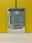 Tektronix Type Tu-1 Tu-2 Test-load Plug-in Units Instruction Manual. Fixed Price $39.99.