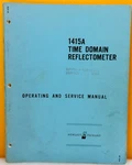 Hp 01415-90904 1967 Model 1415a Time Domain Reflectometer Service Manual.. Fixed Price $39.99.