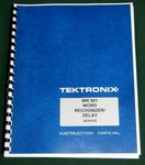 Tektronix Wr 501 Service Manual: W/ 11"x17" Foldouts & Plastic Covers. Fixed Price $30.00.