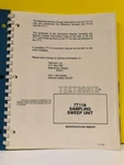 Tektronix 7t11a Sampling Sweep Unit Modification Insert. Fixed Price $39.99.