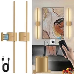 Battery Operated Wall Sconces Set Of 2, Usb Rechargeable Lights With Rem.... Fixed Price $57.81.