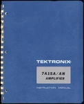 Tektronix 7a15a/an Amplifier Instruction Manual 070-1210-00. Fixed Price $13.50.