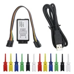 Keeyees Usb Logic Analyzer Device With 12pcs 6 Colors Test Hook Clip Set .... Fixed Price $20.80.