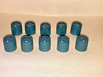 Small Turquoise Knobs For Heathkit Ho-10 And Ho-13, 1950/60's, 10. Fixed Price $48.00.