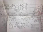Schematic Posters (2) Of The Heathkit 5 Mhz Triggered Oscilloscope Model 10-4540. Fixed Price $20.33.