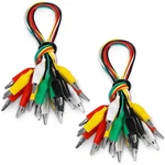 20x Alligator Clip Test Leads, 5 Colors, 21.5", Electrical Jumper Wires. Fixed Price $14.15.