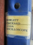 Hp 1220a Oscilloscope Operating & Service Manual. Fixed Price $24.99.