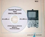 Hp Hewlett Packard 182c Oscilloscope, Operating & Service Manual. Fixed Price $11.50.